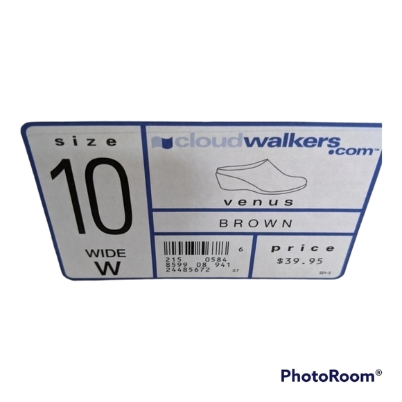 Cloud Walkers brown stretch mules Size 10W GUC - Picture 2 of 4